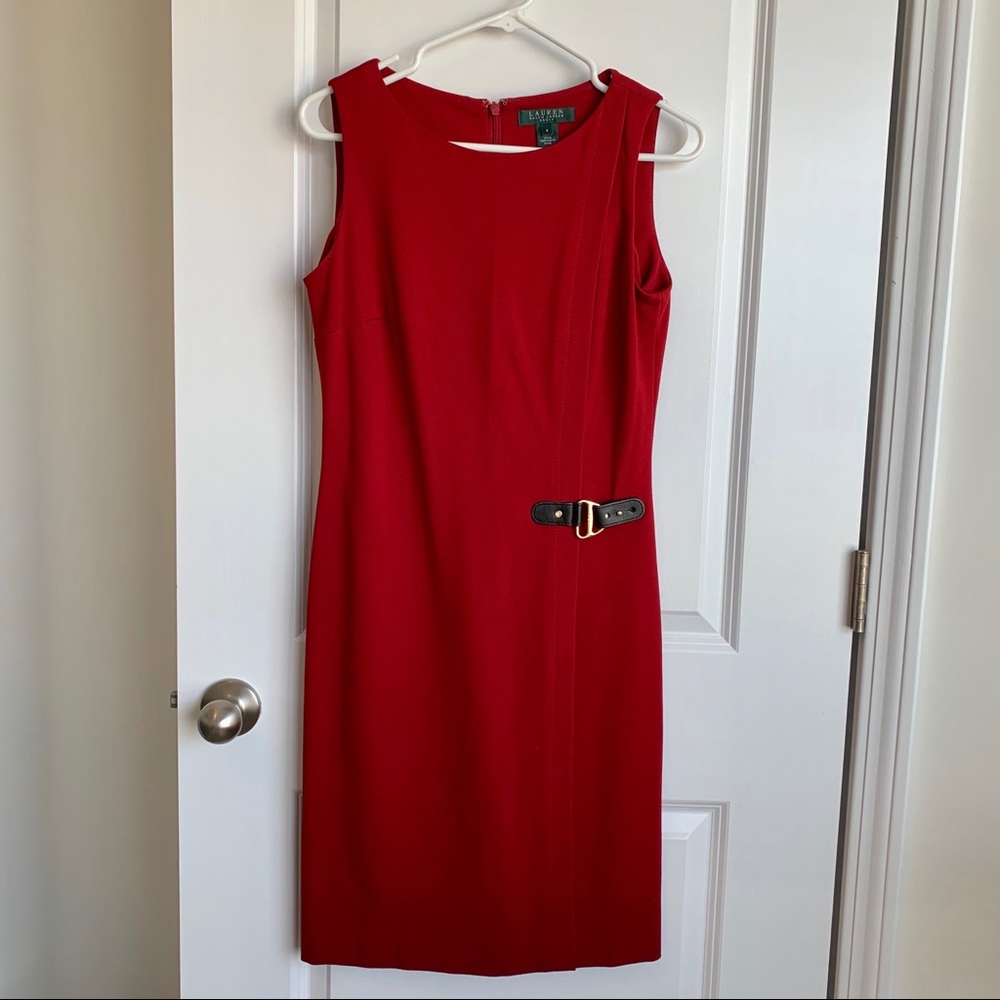 Ralph Lauren Red Sleeveless Dress